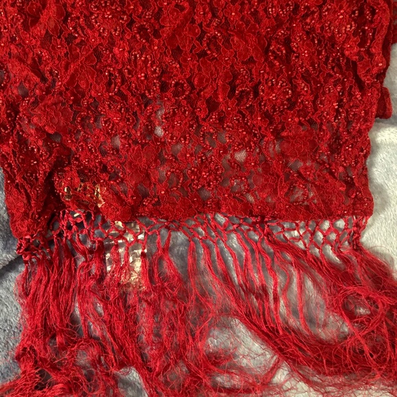 Spanish Beaded Dress with Shawl - Picture 15 of 15